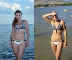 Пред и после слабеење на диета со лубеница